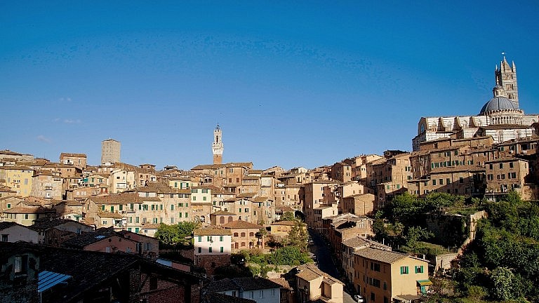 Panoramic view of Siena