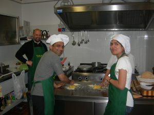 A private cooking class as a main activity of a honeymoon in Tuscany