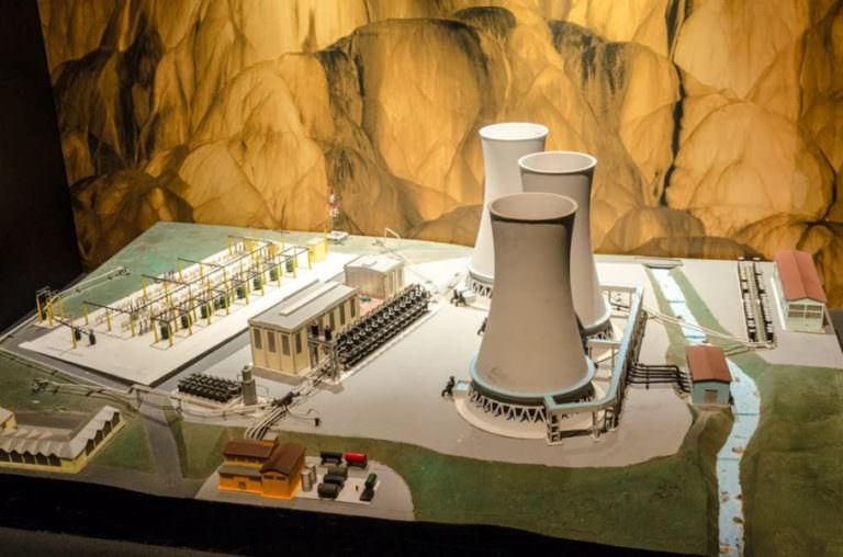 A model of the power plant of Larderello