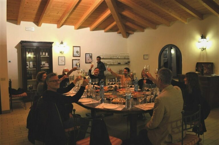 Guided wine tasting session