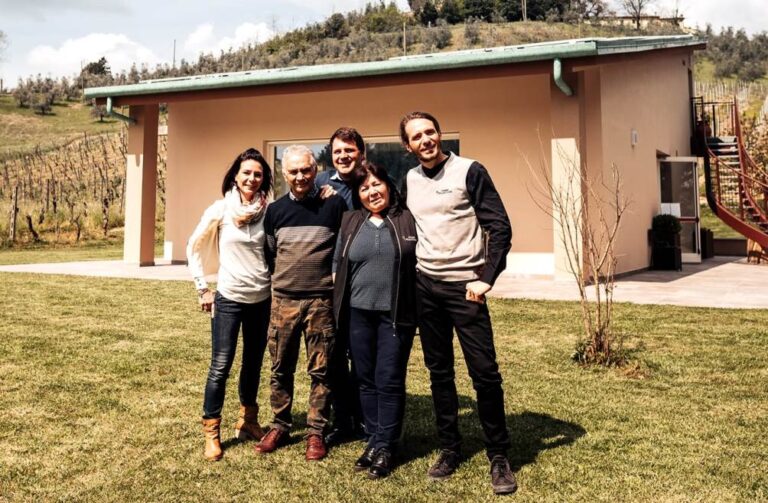 The owners of the winery in San Miniato